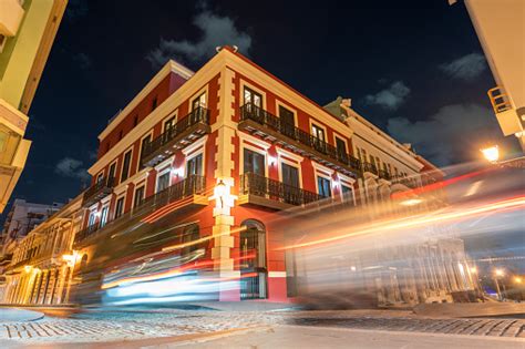 Old San Juan At Night Stock Photo Download Image Now Architecture