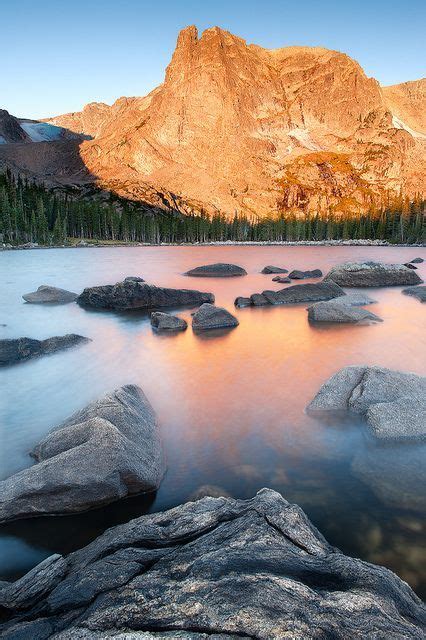 Sunrise Two Rivers Lake Rocky Mountain National Park Scenic Views