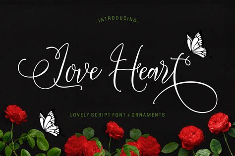 Love Heart Font By Luckytypefont · Creative Fabrica
