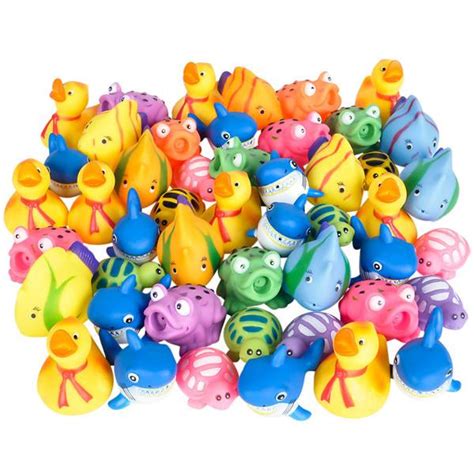 rubber water squirting toy assortment 2 5 50 pack