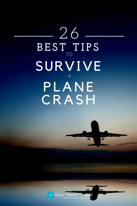 26 Best Tips To Survive A Plane Crash Easy Planet Travel