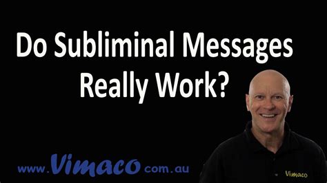 In this article, we'll explore some of the research surrounding subliminal if subliminals work, then someone else could control your behavior without your awareness. Do Subliminal Messages Really Work? - YouTube