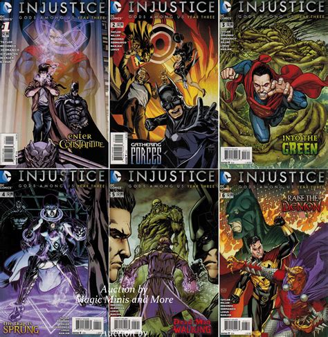 Injustice Gods Among Us Year Three 6 Issue Run 1 2 3 4 5 6 Comic 1st