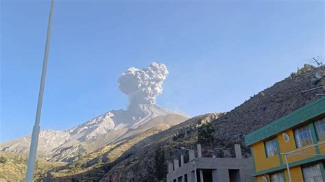 Reportan Nueva Explosión Del Volcán Ubinas Durante La Madrugada De Este