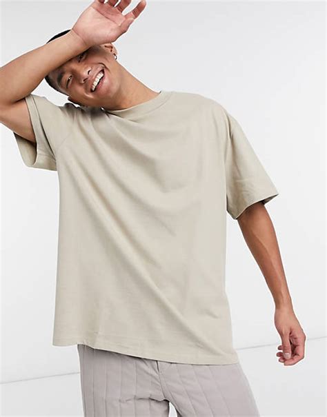 Weekday Great T Shirt Beige Asos