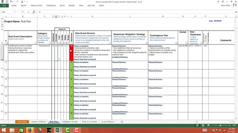 Risk Register Template Excel Uk 45 Useful Risk Register Templates