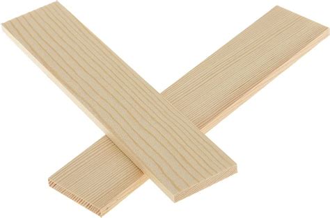 10 Pieces Blank Natural Pine Wood Rectangle Boards Panel Wooden Pieces