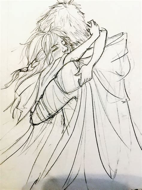 View Hug Sketch Couple  Drawer