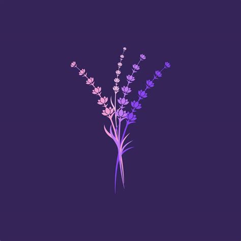 Lavender Flower Vector Icon Illustration Vector Art At Vecteezy