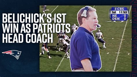 throwback bill belichick s 1st win as patriots head coach october 1 2000 youtube