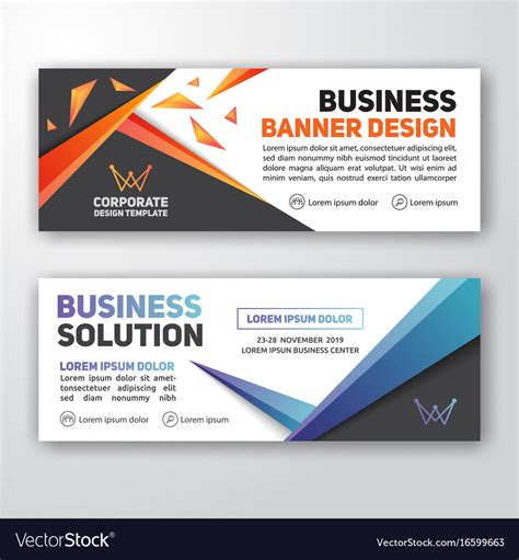 Modern Corporate Banner Background Royalty Free Vector Image
