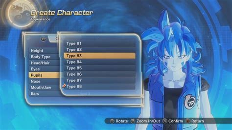 Dragon Ball Xenoverse 2 All Character Creation Options Youtube