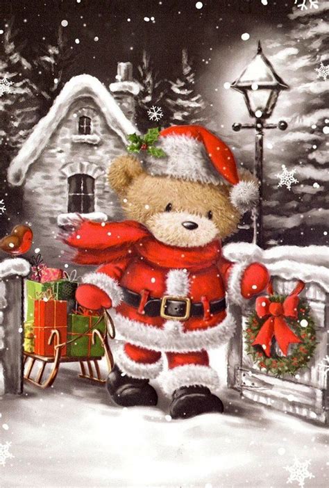 ♥ Simon Elvin Art ♥ Christmas Bear Christmas Pictures Christmas