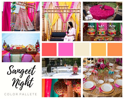 An Indian Wedding Color Palette And Style Board The Perfect Decor For A