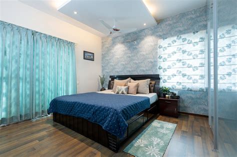 Centre Drop-Down One Side Accent Wall Touch Ceiling Design | Livspace