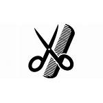 Icon Scissors Comb Clipart Vector Cosmetology Icons