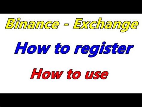 You will be redirected to a page where you will need to enter your email address and create a password. Binance exchnage - How to register in binance | How to use ...