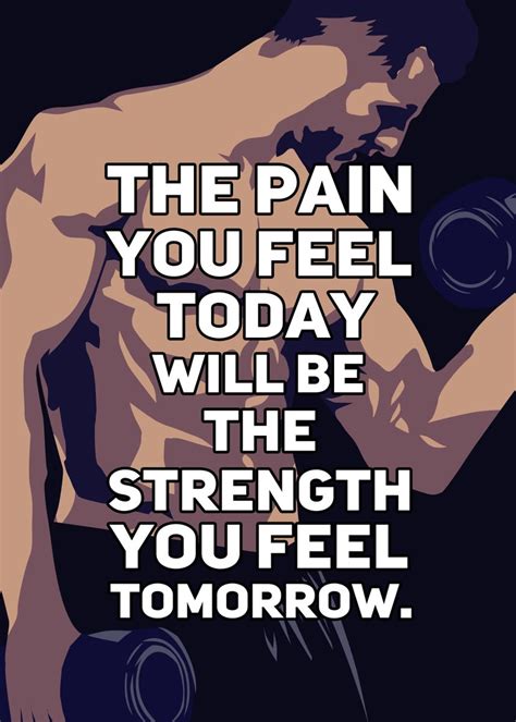 Gym Motivational Workout Poster By Creative Visual Displate