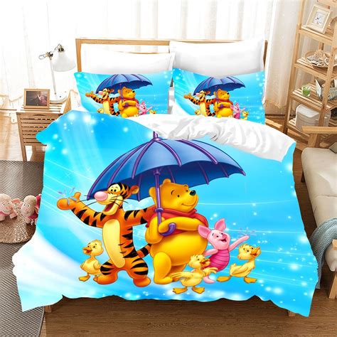 Winnie the pooh hundred acre wood disney gift set comforter & rattle baby shower. Kids Duvet Cover Set with Winnie the Pooh,Decorative 3 ...