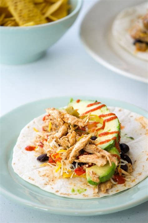 Then, place the chicken in the crock, making. Crock Pot Chicken Tacos | Recipe | Chicken tacos crockpot, Crockpot chicken, Healthy recipes