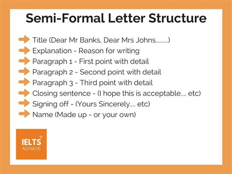 Then we sum up the purpose of writing the letter in one line. How To Write A Semi Formal Letter — IELTS ACHIEVE