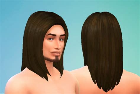 My Sims 4 Blog Updated Straight Hair For Men By Kiara24