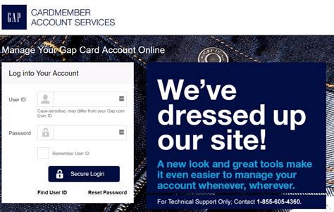 Issuer of store credit cards Eservice.Gap.com - Eservice Gap Store Credit Card Payment Online
