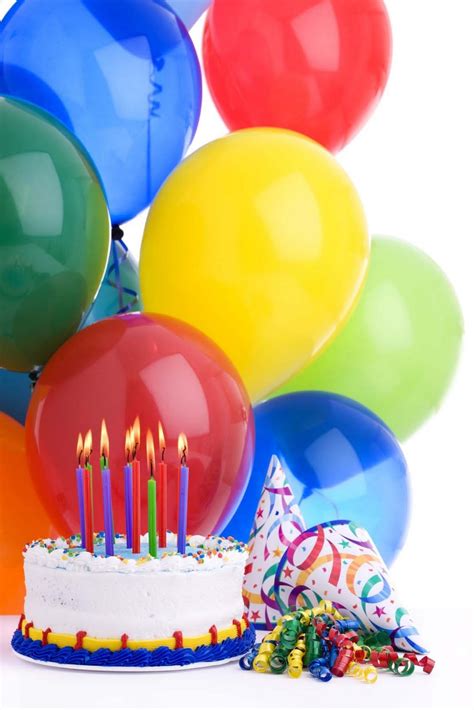 30 Elegant Photo Of Birthday Cake And Balloons
