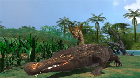 Sarcosuchus Vs Titanoboa Dinosaurs Battle World Championship Wiki