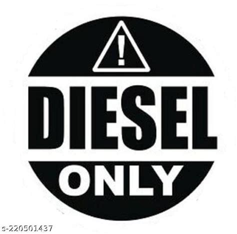 Diesel Sticker Diesel Only Black