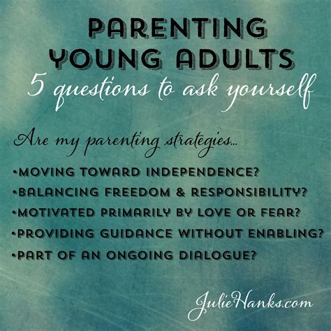 Parenting Young Adults Living At Home Dr Julie Hanks