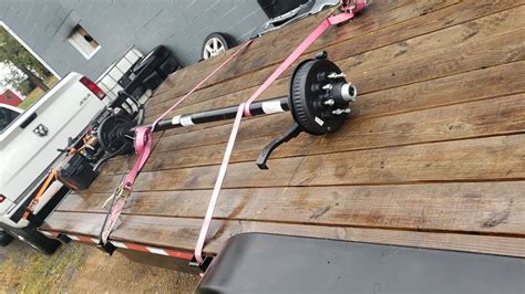 Making A Custom Axle For My Trailer Youtube