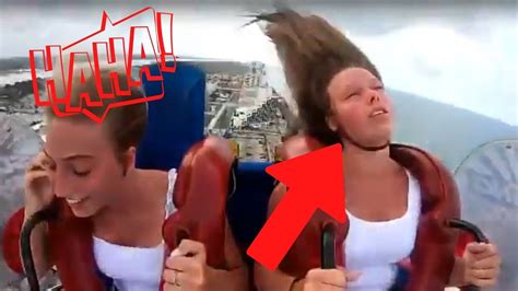 Girls Passing Out Slingshot Ride Funny Compilation Youtube