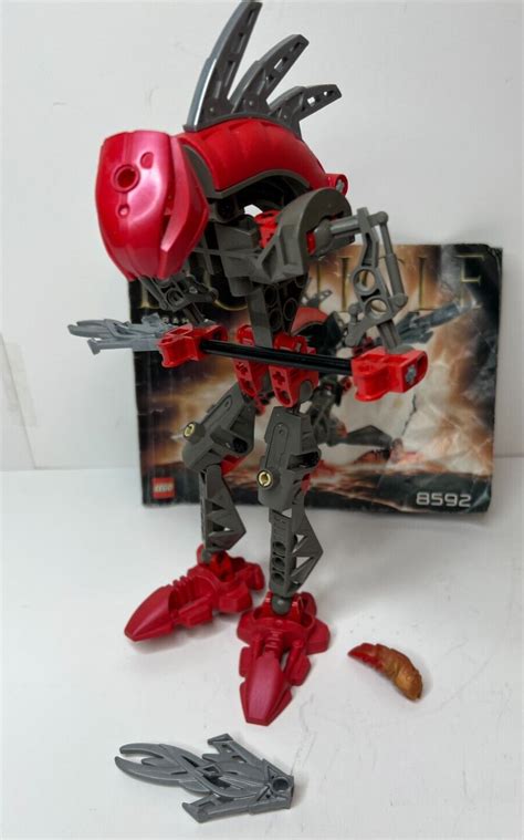 Lego Bionicle 8592 Red Rahkshi Turahk With Kraata Broken Sword Tip