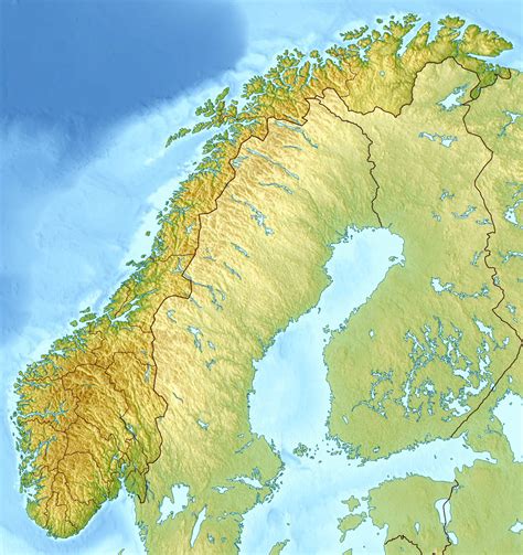 Detailed Relief Map Of Norway Norway Europe Mapsland Maps Of