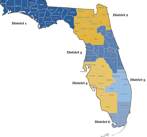 Fasc District Information Florida School Districts Map Printable Maps