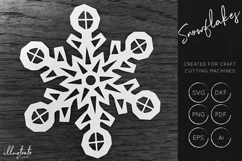Snowflake Svg Cut File Bundles Christmas Svg Snowflakes