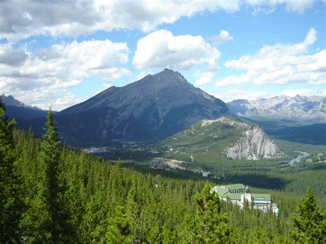 Scenic Landscape Of The Canadian Rockies In Banff National Park
