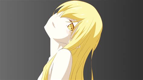Long Hair Blonde Anime Anime Girls Oshino Shinobu Vector Art
