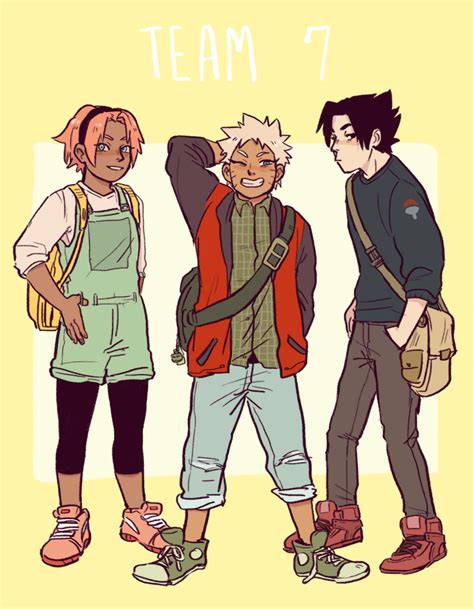 Modern Naruto Main Characters