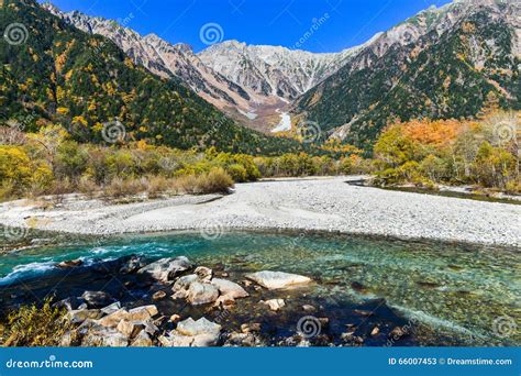 Kamikochi In The Autumn Stock Image Image Of Pine Blue 66007453