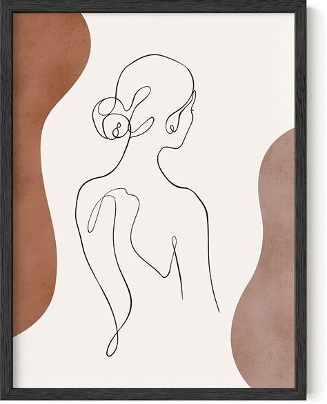 Line Drawing Wall Art Woman Drawing By Haus Hues Minimalist Art Print Silhouette Drawings