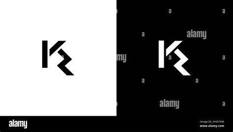 Diseño De Logotipo Inicial Sencillo Y único Con La Letra Kr Imagen