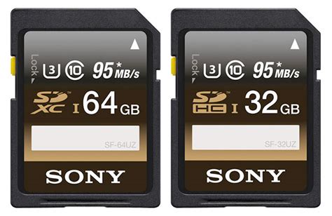 30 day money back guarantee. Sony SDXC / SDHC UHS-1 Class 10-U3 Memory Cards