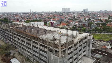 Tahap Pembangunan Gedung Parkir Bertingkat Kampus Unair B Surabaya