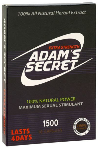 X4 Adams Secret Male Enhancer Pill Fast Acting Natural Men Enhancement