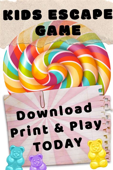 Provide a photo of your escape room, but include or remove one object. Escape room game for kids. Chocolate factory themed ...