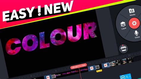 Download the best video editor for youtube. Multi colour text effect in kinemaster - YouTube
