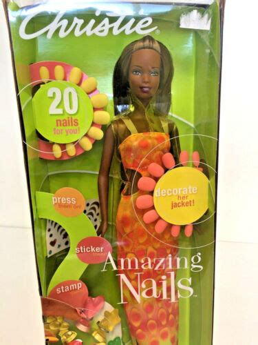 New Mattel Barbie Christie Amazing Nails Aa African American Doll 2001 53380 74299533808 Ebay