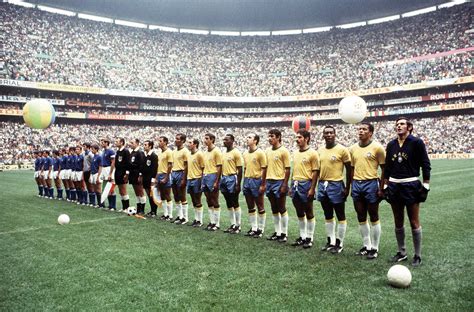 With their third world cup triumph, brazil were allowed to keep the jules rimet trophy permanently. Team Line-Up - World Cup Final, 1970 | Pelé | Castle Fine Art